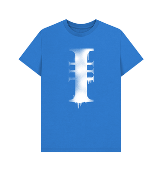 Bright Blue Inquisition Graffiti Insignia T Shirt