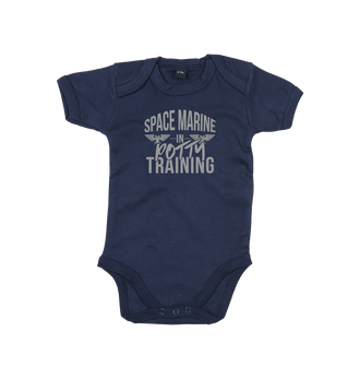 Nautical Navy Space Marine In Potty Training V1 Baby Bodysuit