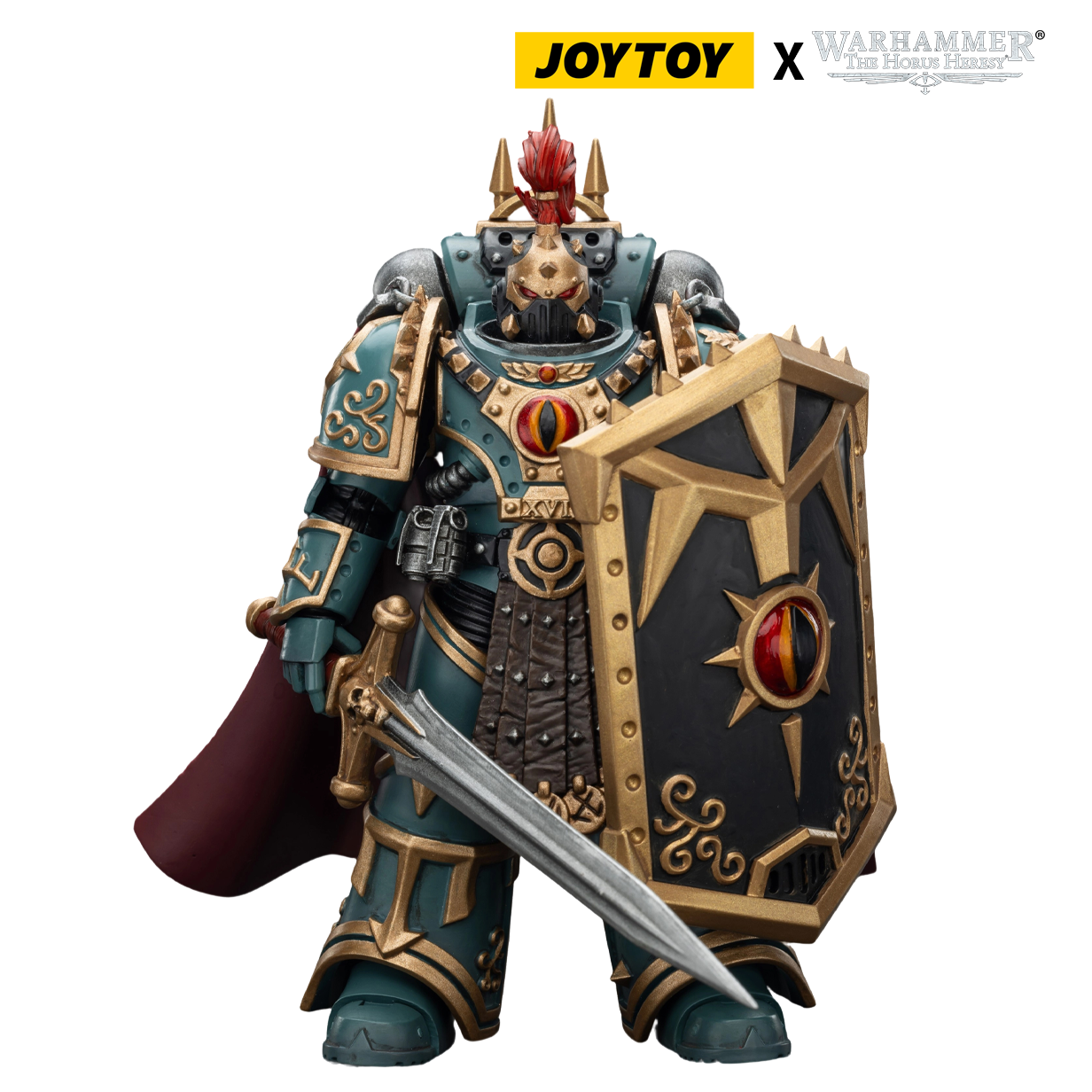 JoyToy Warhammer The Horus Heresy Action Figure - Sons of Horus ‘Little’ Horus Aximand, Captain of the 5th Company (1/18 Scale) Preorder