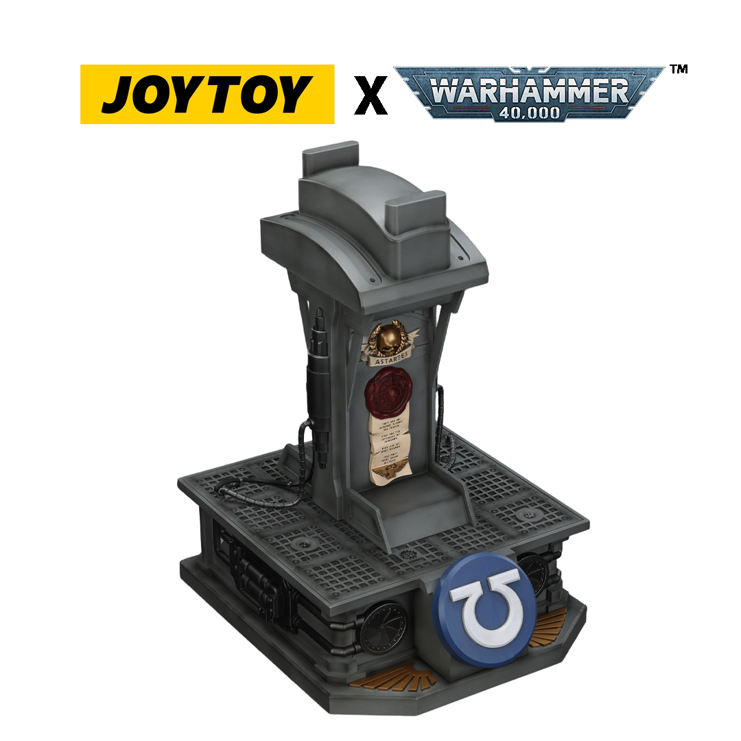 JoyToy Warhammer 40,000: Ultramarines Captain Mk X Helmet and Display Stand (1/1 Scale) Preorder