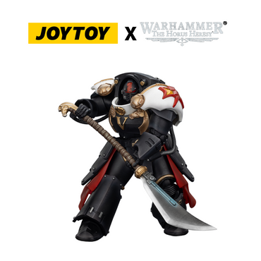 JoyToy Warhammer The Horus Heresy Action Figure - White Scars, Ebon Keshig Terminator 1 with Power Glaive (1/18 Scale)