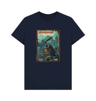 Navy Blue Warhammer Fantasy Battle 7th Edition - Lizardmen T Shirt