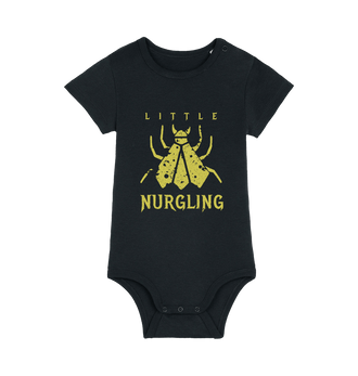 Black Printed baby grow