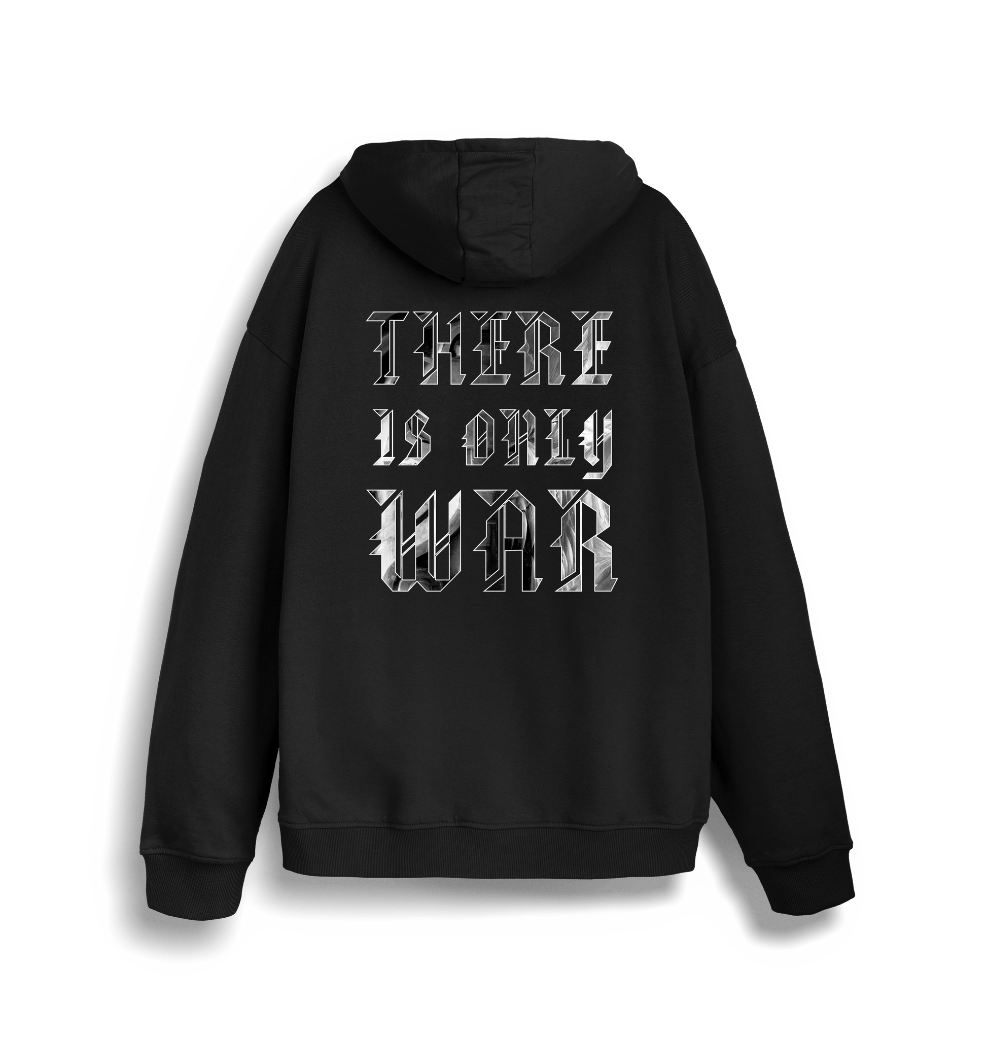 Black Printed Sweater Back