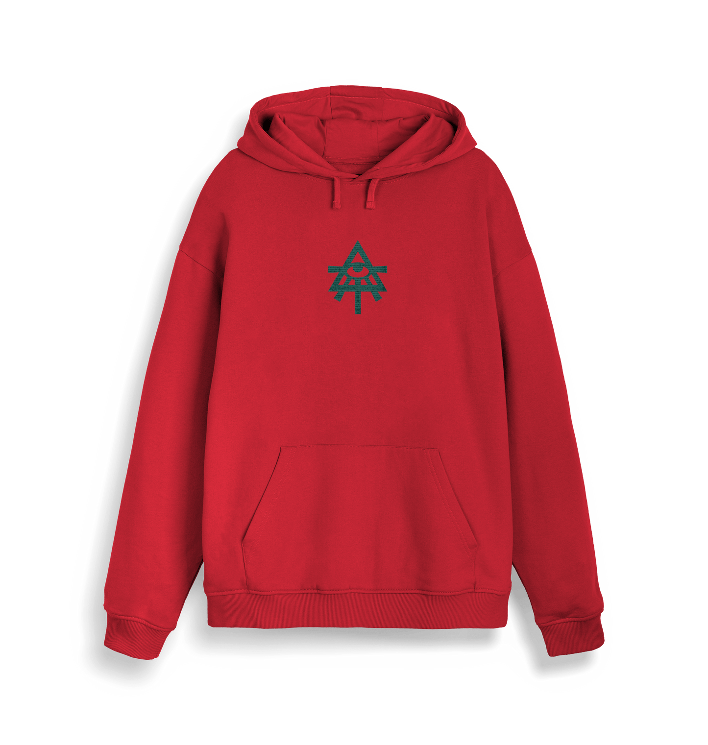 Red Printed Sweater Front