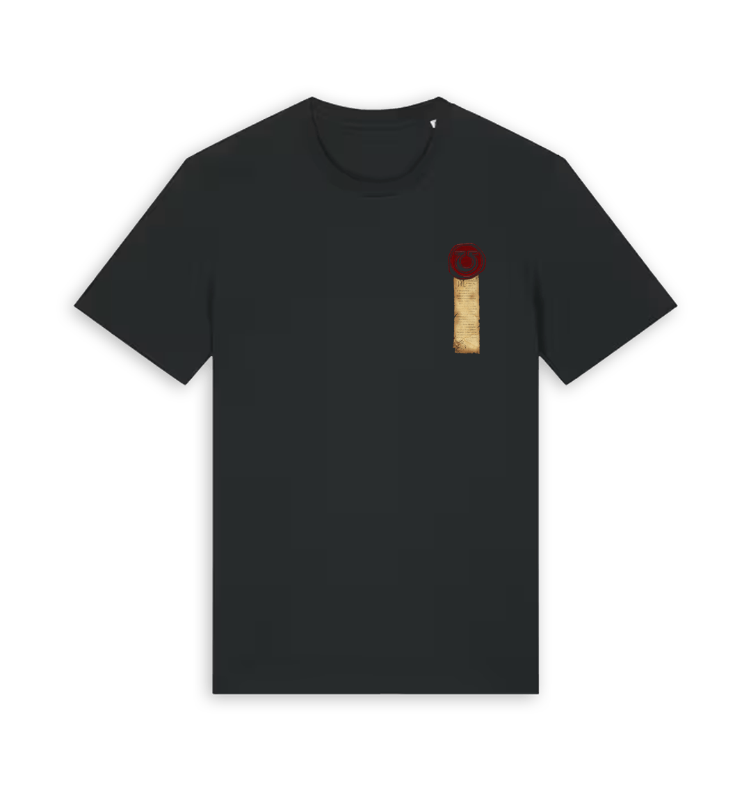 Black Printed T-shirt Front
