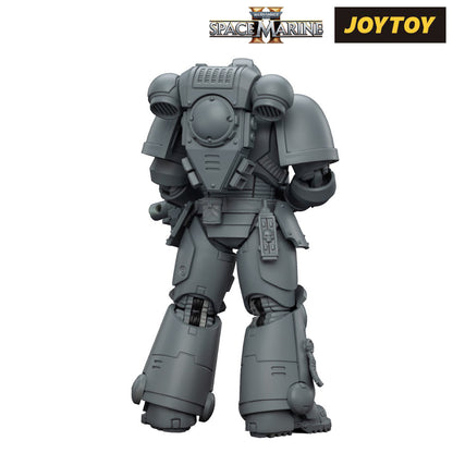 JoyToy Warhammer 40,000: Space Marine 2, Space Marines Intercessor, Armouring Hall Edition (1/18 Scale) & T Shirt Bundle (USA)