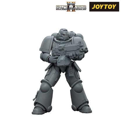 JoyToy Warhammer 40,000: Space Marine 2, Space Marines Intercessor, Armouring Hall Edition (1/18 Scale) & T Shirt Bundle (USA)