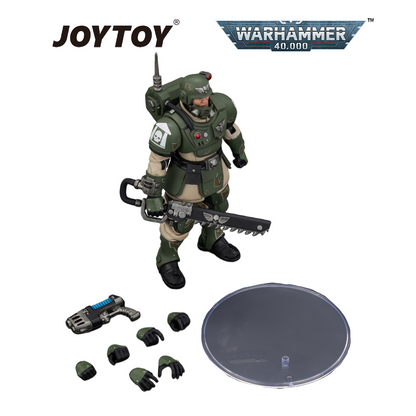 JOYTOY Warhammer 40,000 - Astra Militarum Kasrkin 1 with Chainsword and Plasma Pistol  (1/18 Scale) Preorder
