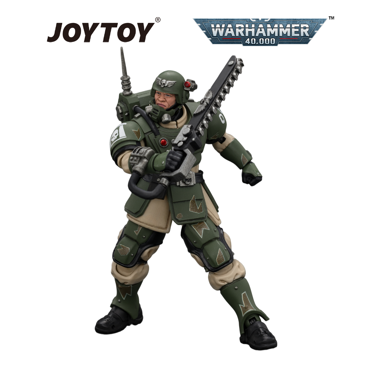 JOYTOY Warhammer 40,000 - Astra Militarum Kasrkin 1 with Chainsword and Plasma Pistol  (1/18 Scale) Preorder