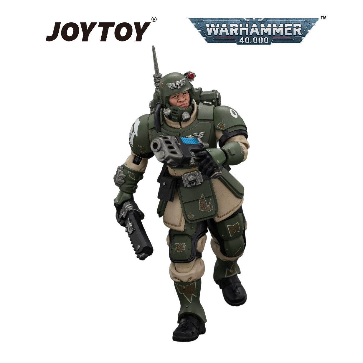 JOYTOY Warhammer 40,000 - Astra Militarum Kasrkin 1 with Chainsword and Plasma Pistol  (1/18 Scale) Preorder