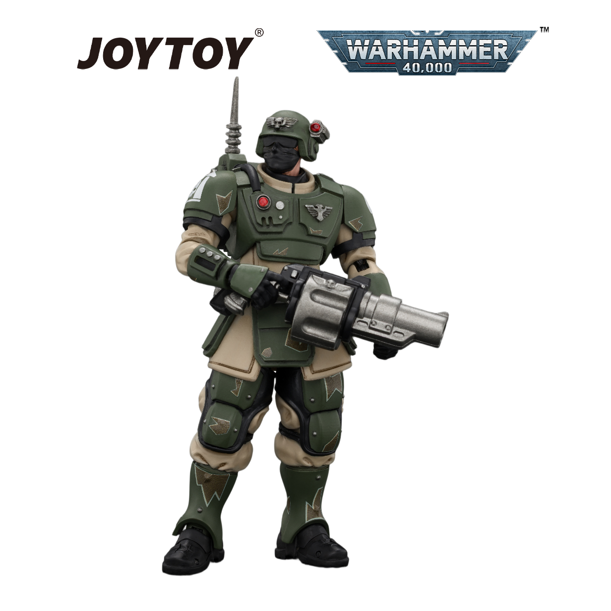 JOYTOY Warhammer 40,000 - Astra Militarum Kasrkin 5 with Grenade Launcher (1/18 Scale) Preorder