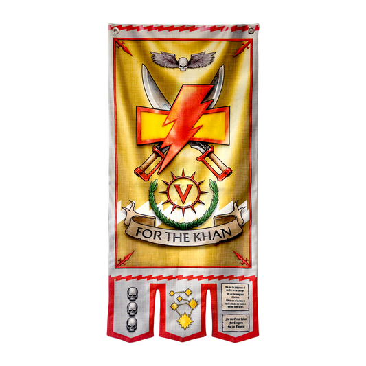 Warhammer 40,000: White Scars Chapter Banner - Preorder USA