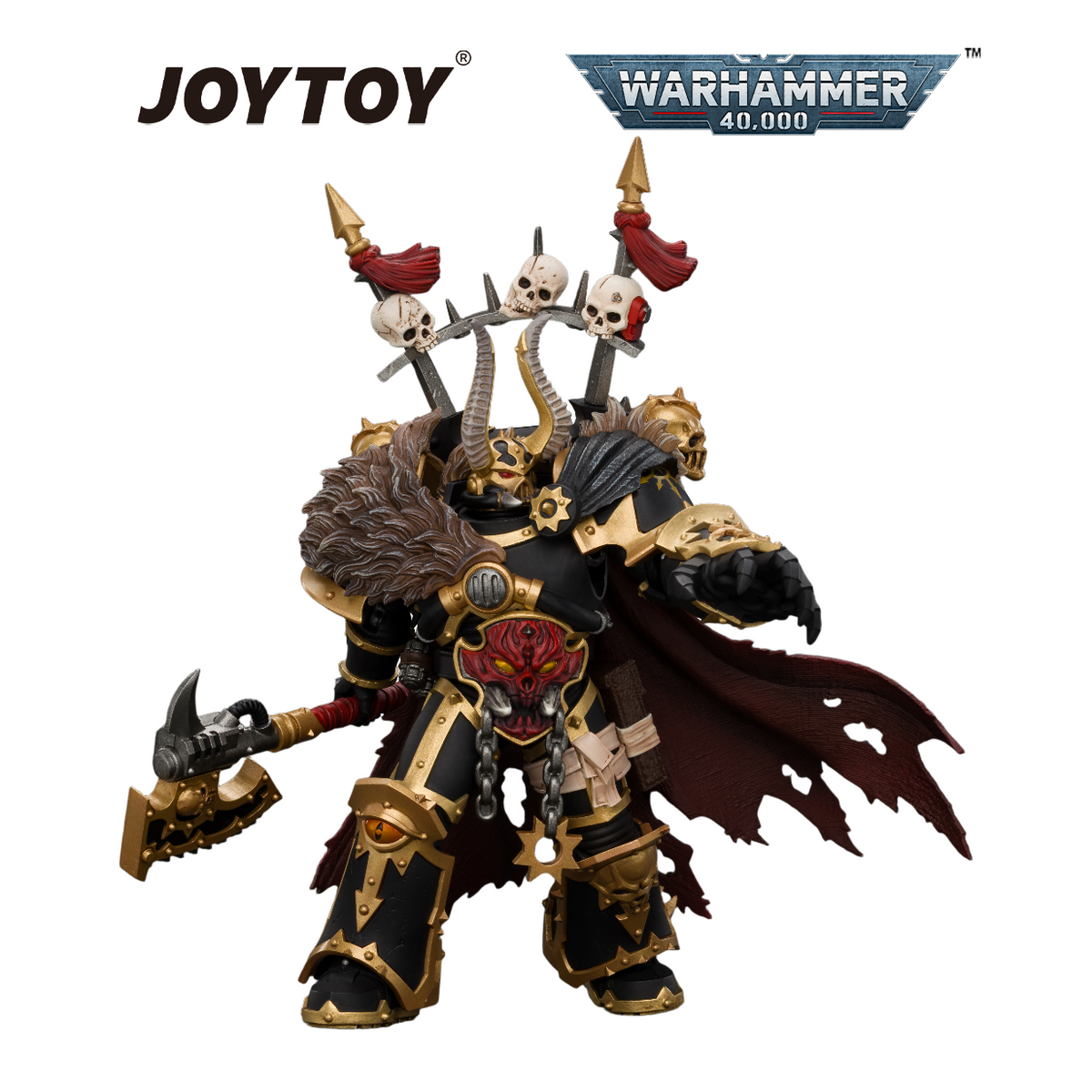 JOYTOY Warhammer Warhammer 40,000 - Black Legion, Chaos Lord (1/18 Scale) Preorder