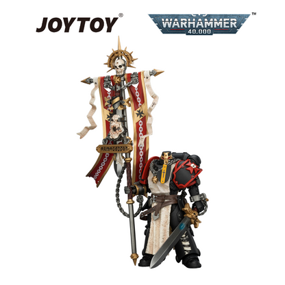 JOYTOY Warhammer 40,000 - Black Templars, Crusader Ancient with Power Sword and Bolt Pistol (1/18 Scale) Preorder