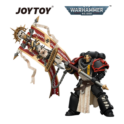 JOYTOY Warhammer 40,000 - Black Templars, Crusader Ancient with Power Sword and Bolt Pistol (1/18 Scale) Preorder