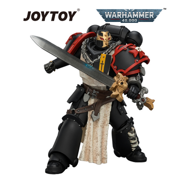 JOYTOY Warhammer 40,000 - Black Templars, Crusader Ancient with Power Sword and Bolt Pistol (1/18 Scale) Preorder