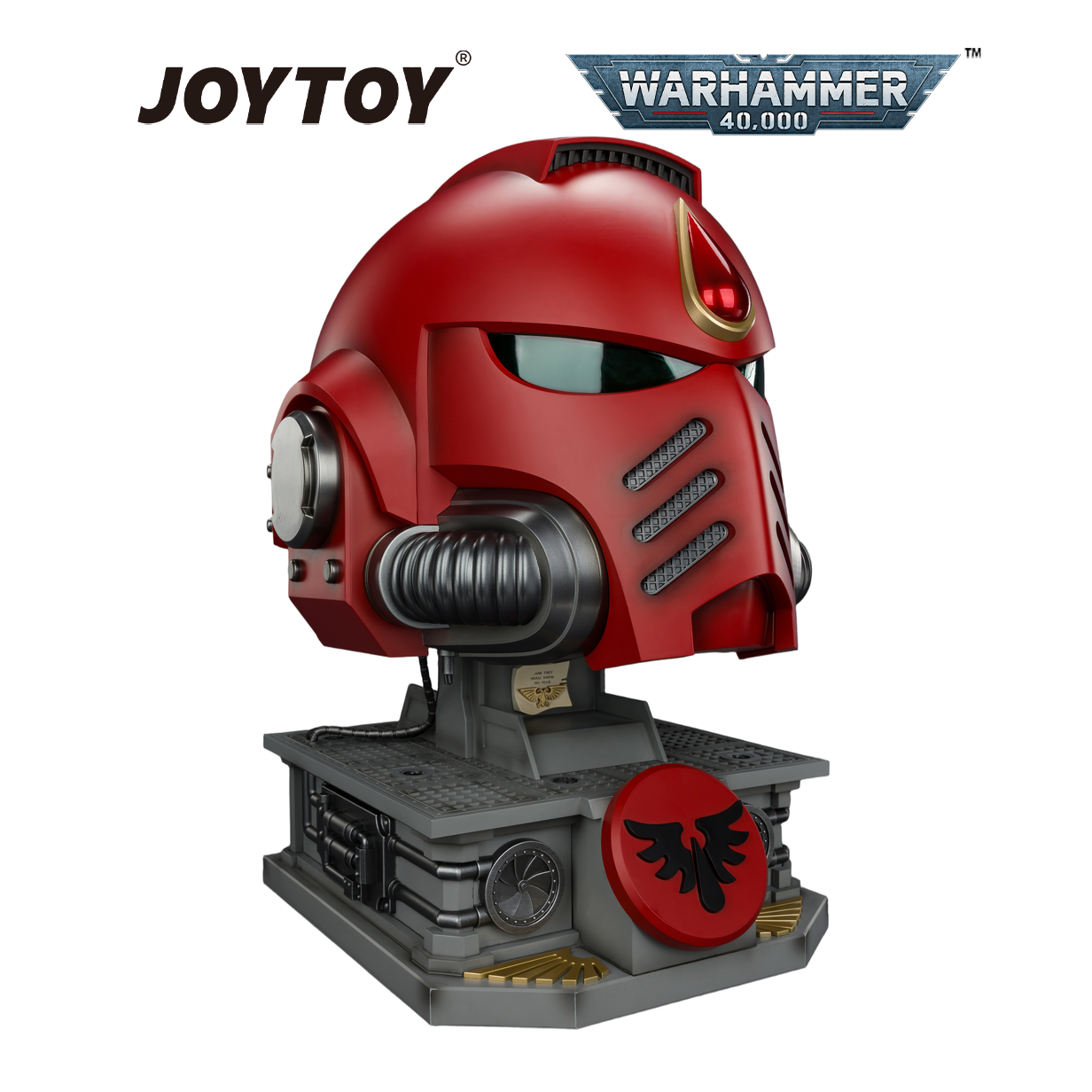 JOYTOY Warhammer 40,000: Blood Angels Mk X Helmet and Display Stand (1/1 Scale) Preorder