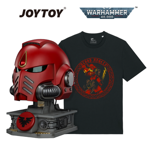 JOYTOY Warhammer 40,000: Blood Angels Mk X Helmet and Display Stand (1/1 Scale) Preorder