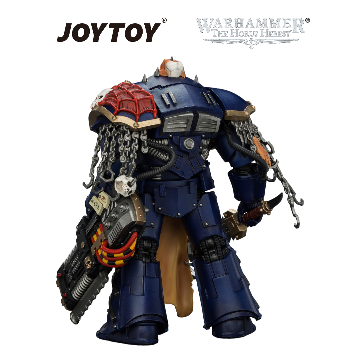 JOYTOY Warhammer The Horus Heresy - Night Lords, Contekar Terminator 1 with Chainblade & Volkite Cavitor (1/18 Scale) Preorder