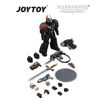 JOYTOY Warhammer The Horus Heresy - Dark Angels, MKVI Tactical Sergeant  with Power Sword and Plasma Pistol (1/18 Scale) Preorder