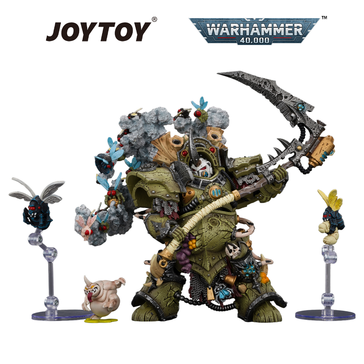 JOYTOY Warhammer 40,000 - Death Guard, Typhus, Herald of the Plague God (1/18 Scale) Preorder