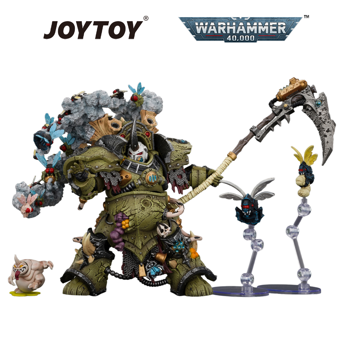 JOYTOY Warhammer 40,000 - Death Guard, Typhus, Herald of the Plague God (1/18 Scale) Preorder