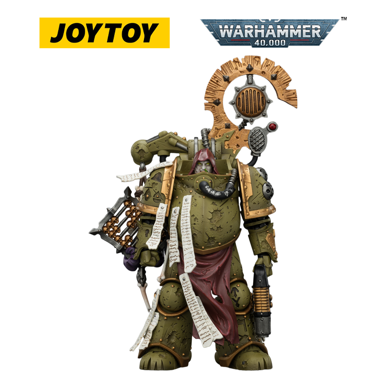JOYTOY Warhammer 40,000 - Death Guard Tallyman with Plasma Pistol (1/18 Scale)