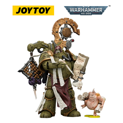 JOYTOY Warhammer 40,000 - Death Guard Tallyman with Plasma Pistol (1/18 Scale)
