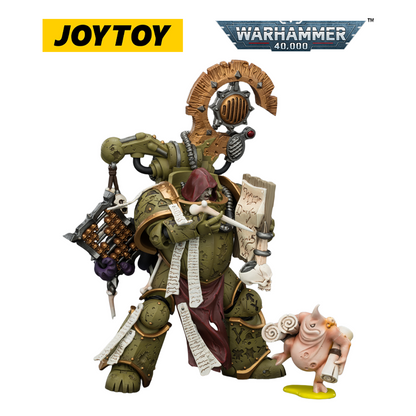 JOYTOY Warhammer 40,000 - Death Guard Tallyman with Plasma Pistol (1/18 Scale)