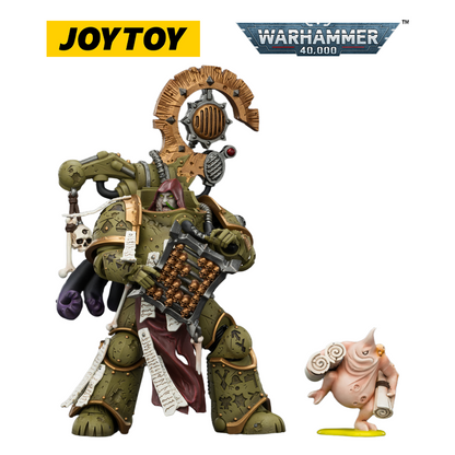 JOYTOY Warhammer 40,000 - Death Guard Tallyman with Plasma Pistol (1/18 Scale)