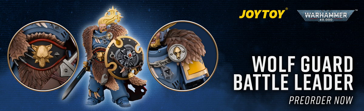 JOYTOY Warhammer 40,000 Space Wolves Wolf Guard Battle Leader preorder