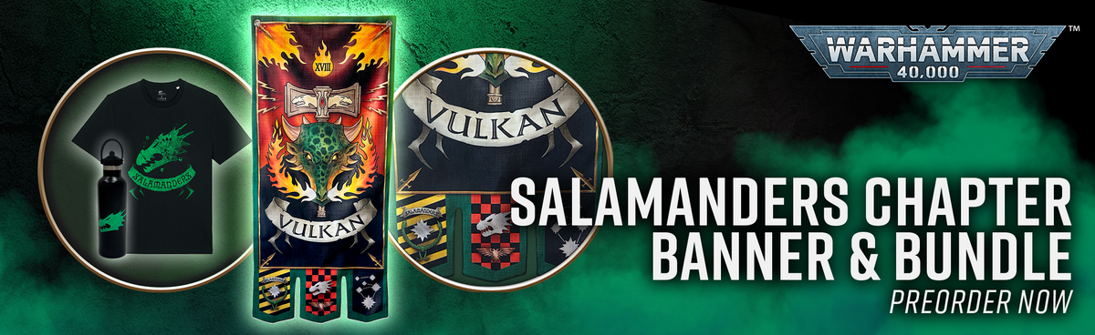 Warhammer 40,000: Salamanders Chapter Banner