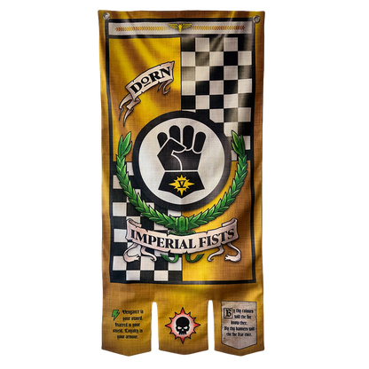 Warhammer 40,000: Imperial Fists 5th Company Banner - Preorder