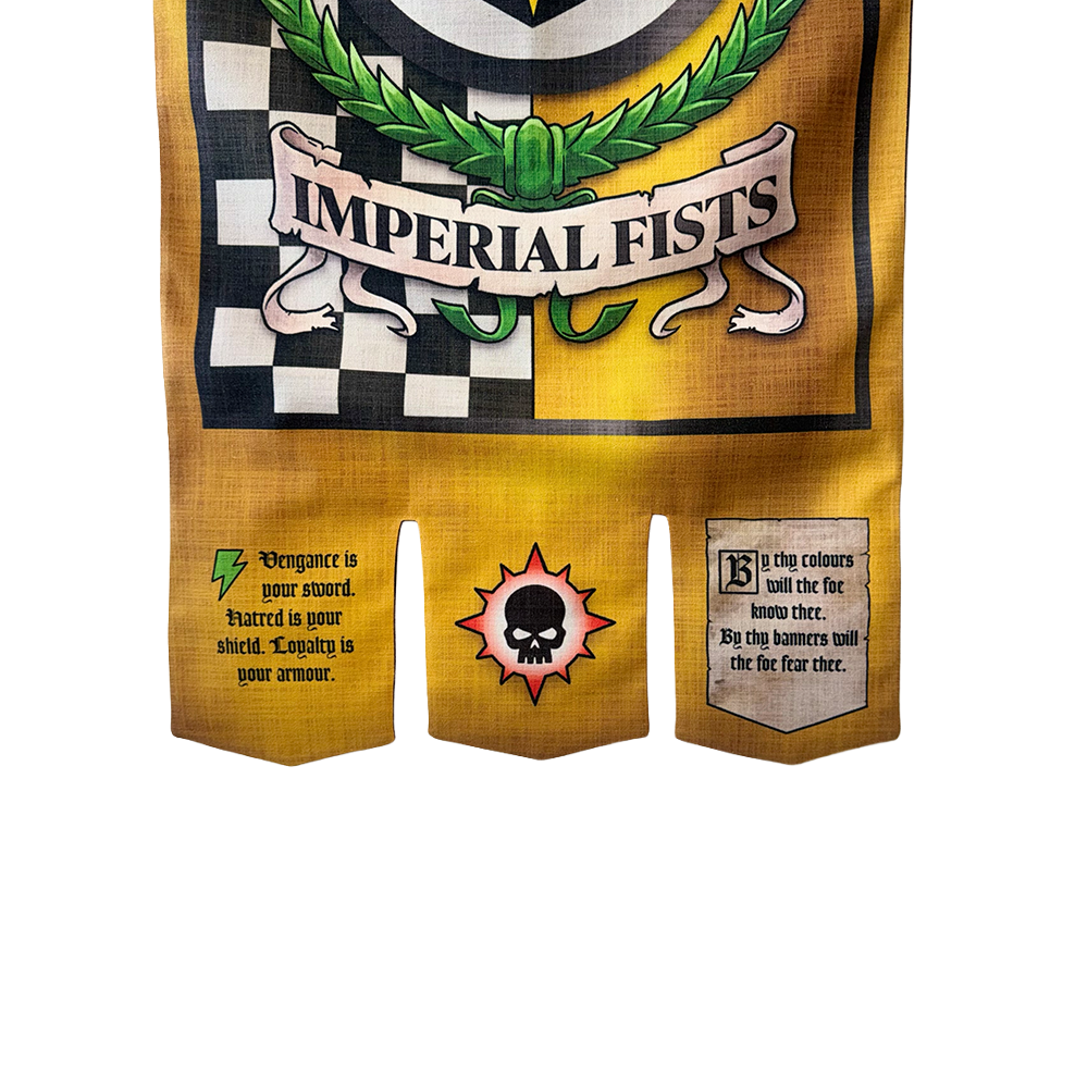 Warhammer 40,000: Imperial Fists 5th Company Banner - Preorder