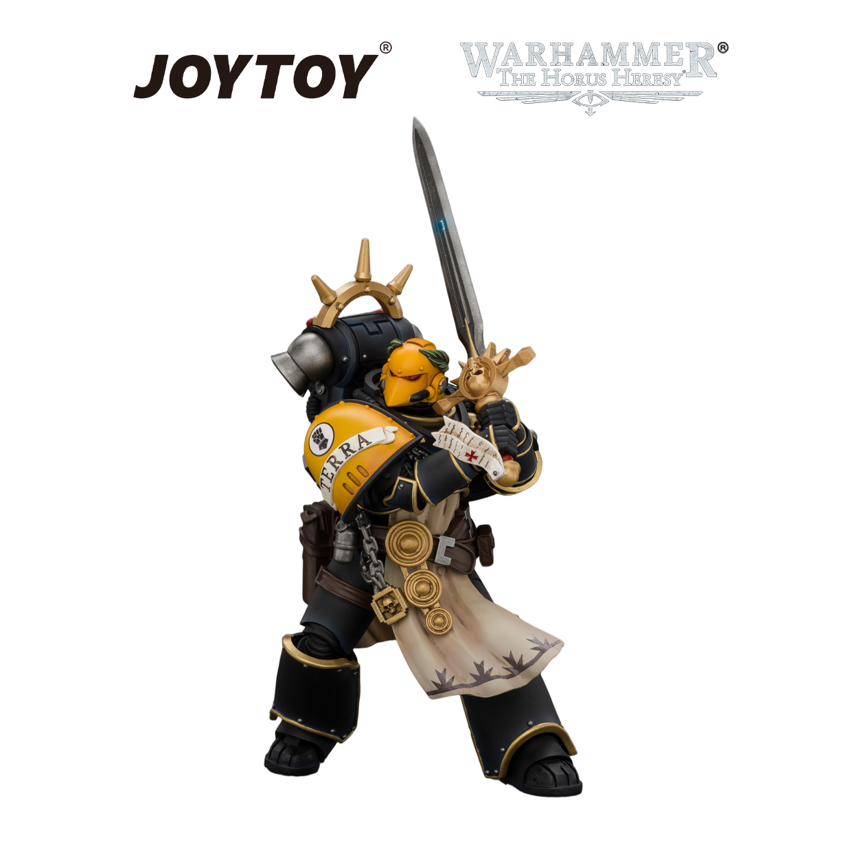 JOYTOY Warhammer The Horus Heresy - Imperial Fists, Champion Consul with Combi-Melta and Power Sword (1/18 Scale) Preorder