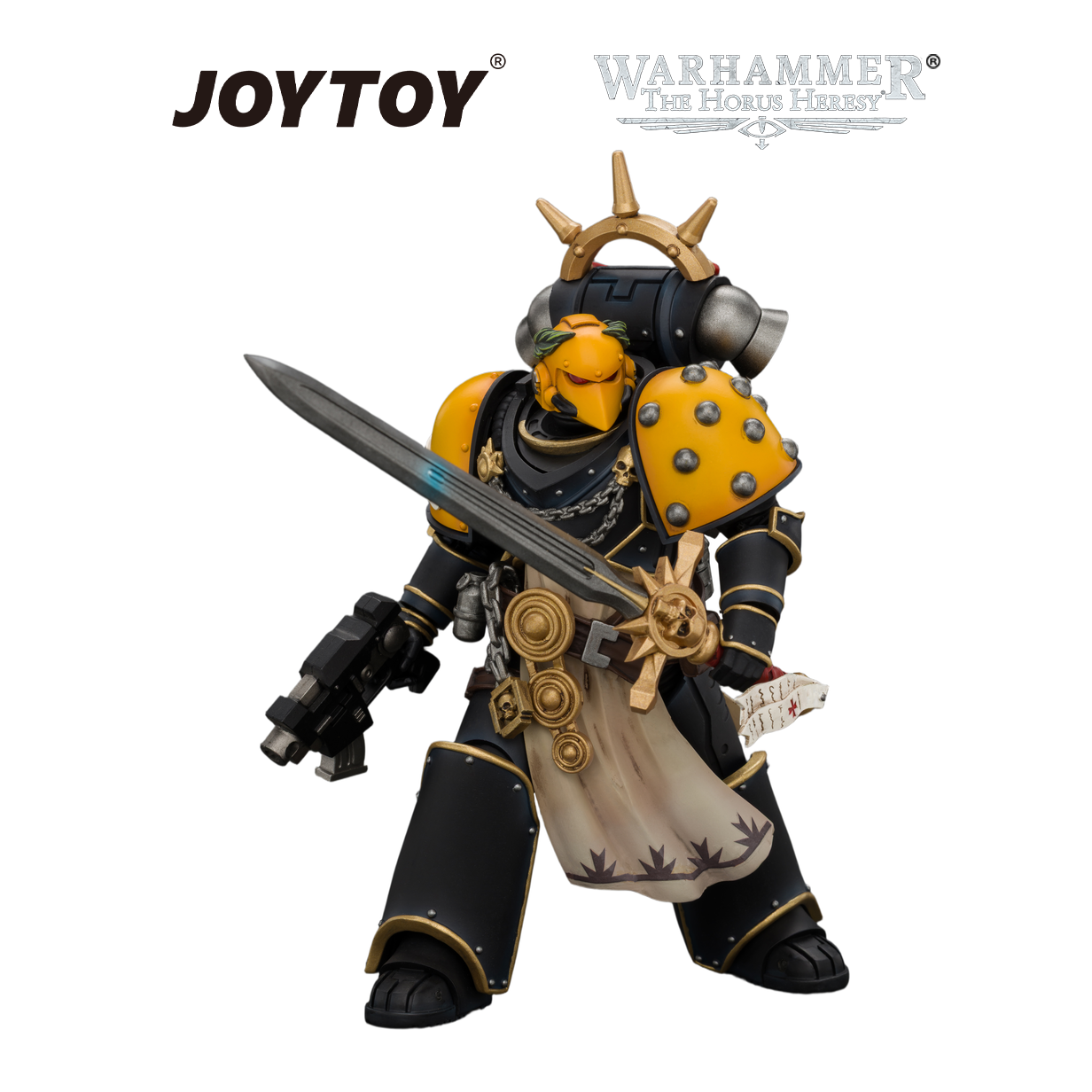 JOYTOY Warhammer The Horus Heresy - Imperial Fists, Champion Consul with Combi-Melta and Power Sword (1/18 Scale) Preorder