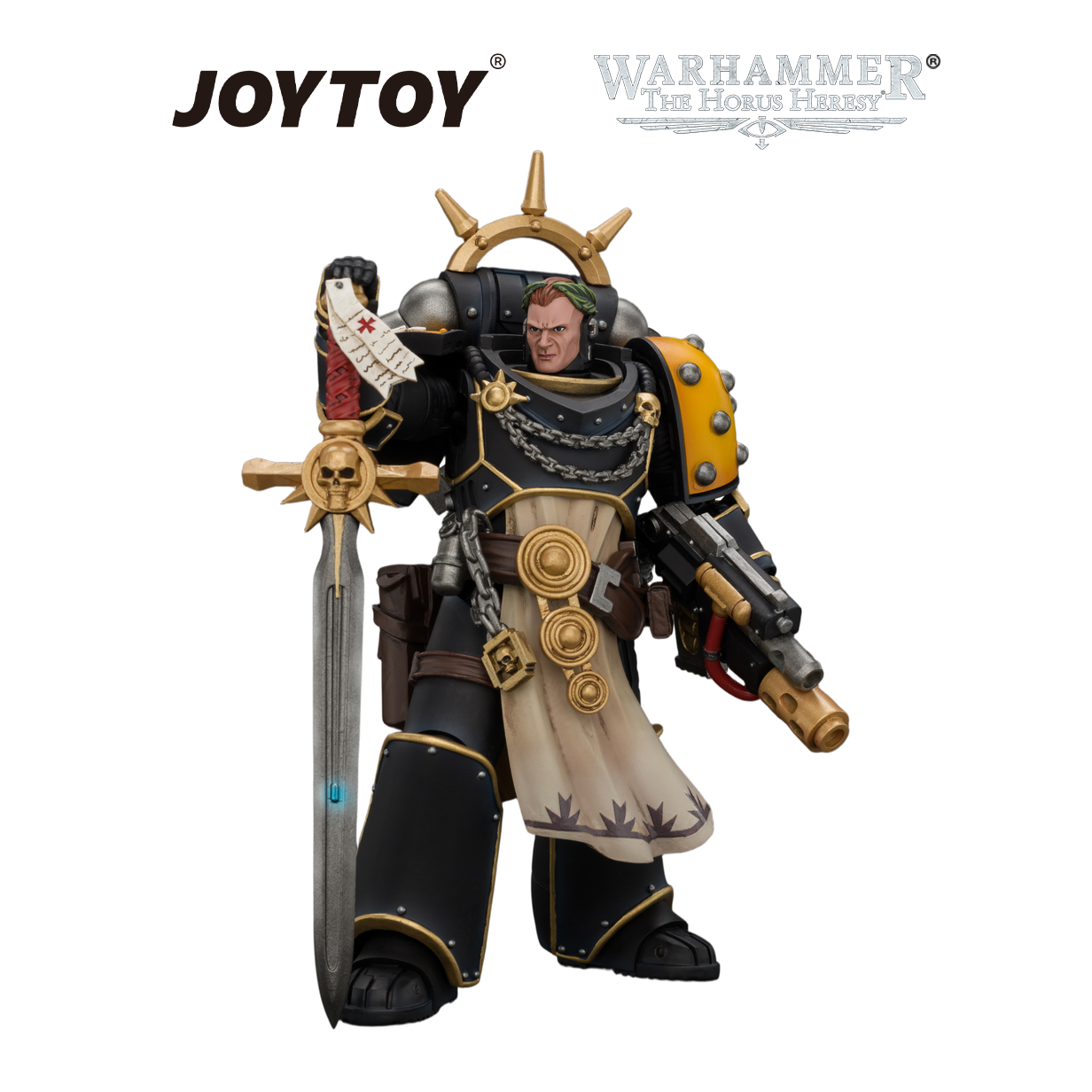 JOYTOY Warhammer The Horus Heresy - Imperial Fists, Champion Consul with Combi-Melta and Power Sword (1/18 Scale) Preorder