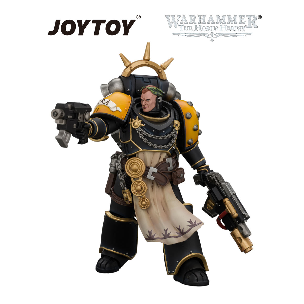 JOYTOY Warhammer The Horus Heresy - Imperial Fists, Champion Consul with Combi-Melta and Power Sword (1/18 Scale) Preorder