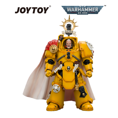 JOYTOY Warhammer 40,000 - Imperial Fists, Darnath Lysander with Thunder Hammer and Storm Shield (1/18 Scale) Preorder