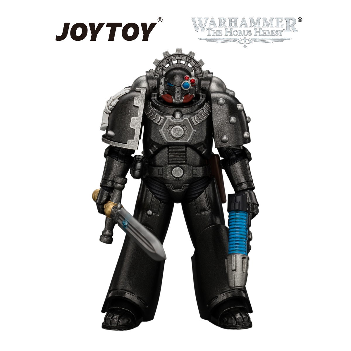 JOYTOY Warhammer The Horus Heresy - Iron Hands, MKVI Tactical Sergeant (1/18 Scale) Preorder USA