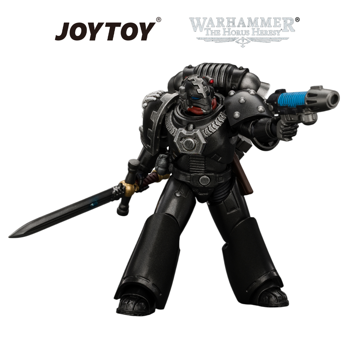 JOYTOY Warhammer The Horus Heresy - Iron Hands, MKVI Tactical Sergeant (1/18 Scale) Preorder USA