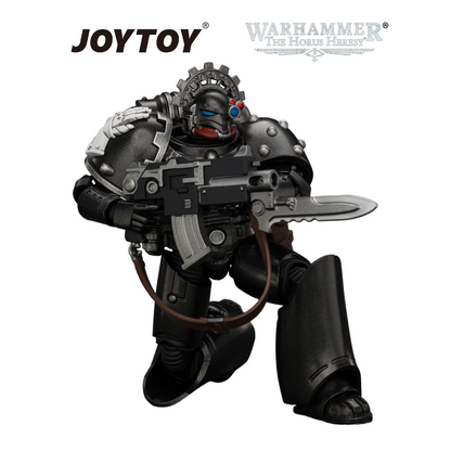 JOYTOY Warhammer The Horus Heresy - Iron Hands, MKVI Tactical Sergeant (1/18 Scale) Preorder USA