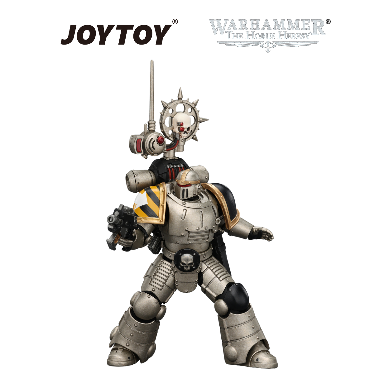 JOYTOY Warhammer The Horus Heresy - Iron Warriors, MkII Legionary 2 with Bolter and Bolt Pistol (1/18 Scale) Preorder
