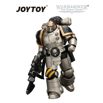 JOYTOY Warhammer The Horus Heresy - Iron Warriors, MkII Legionary 3 with Bolter and Bolt Pistol (1/18 Scale) Preorder