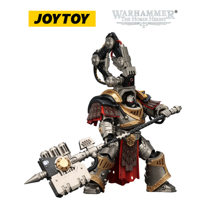 JOYTOY Warhammer The Horus Heresy - Iron Warriors, Warsmith with Graviton Crusher Hammer (1/18 Scale)