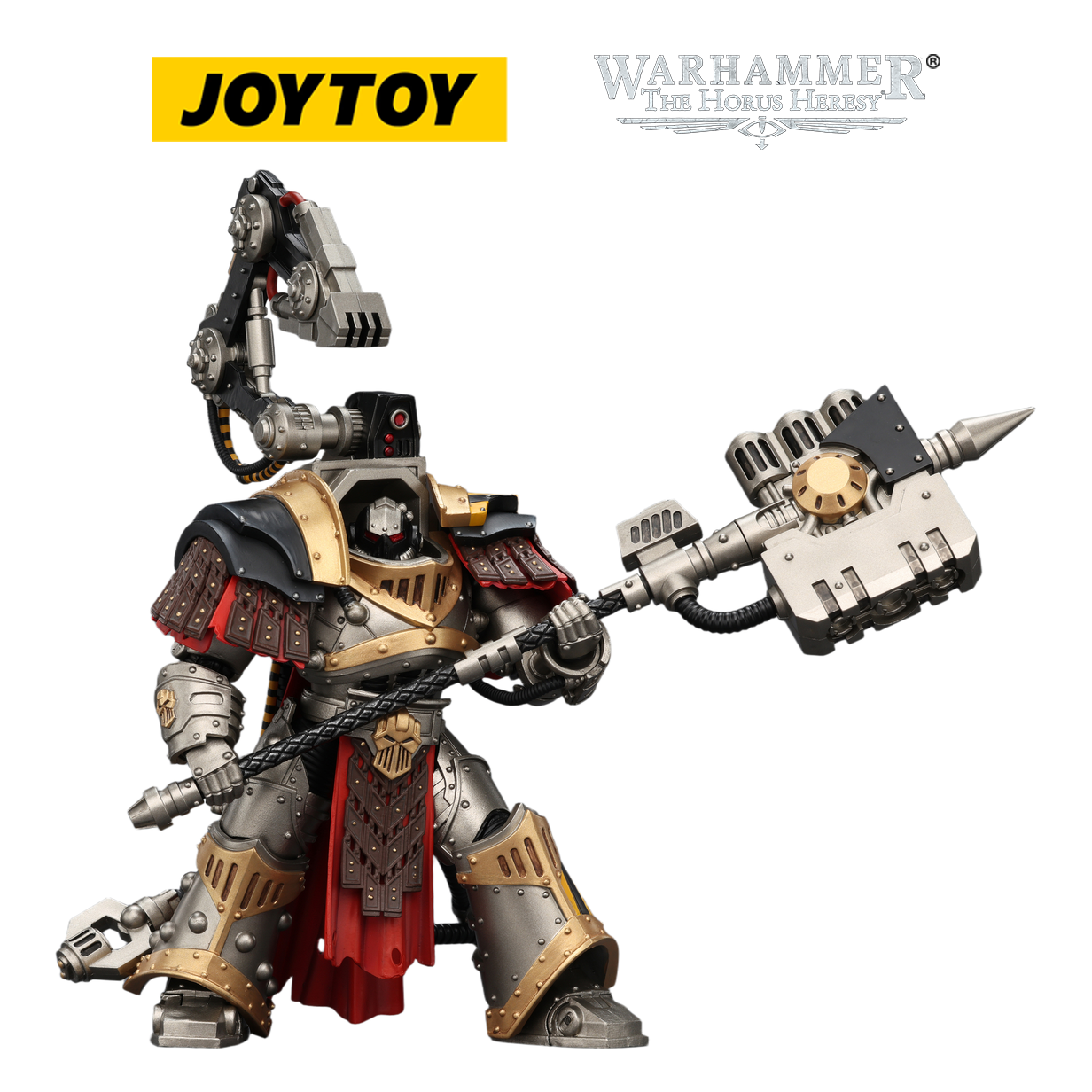 JOYTOY Warhammer The Horus Heresy - Iron Warriors, Warsmith with Graviton Crusher Hammer (1/18 Scale)