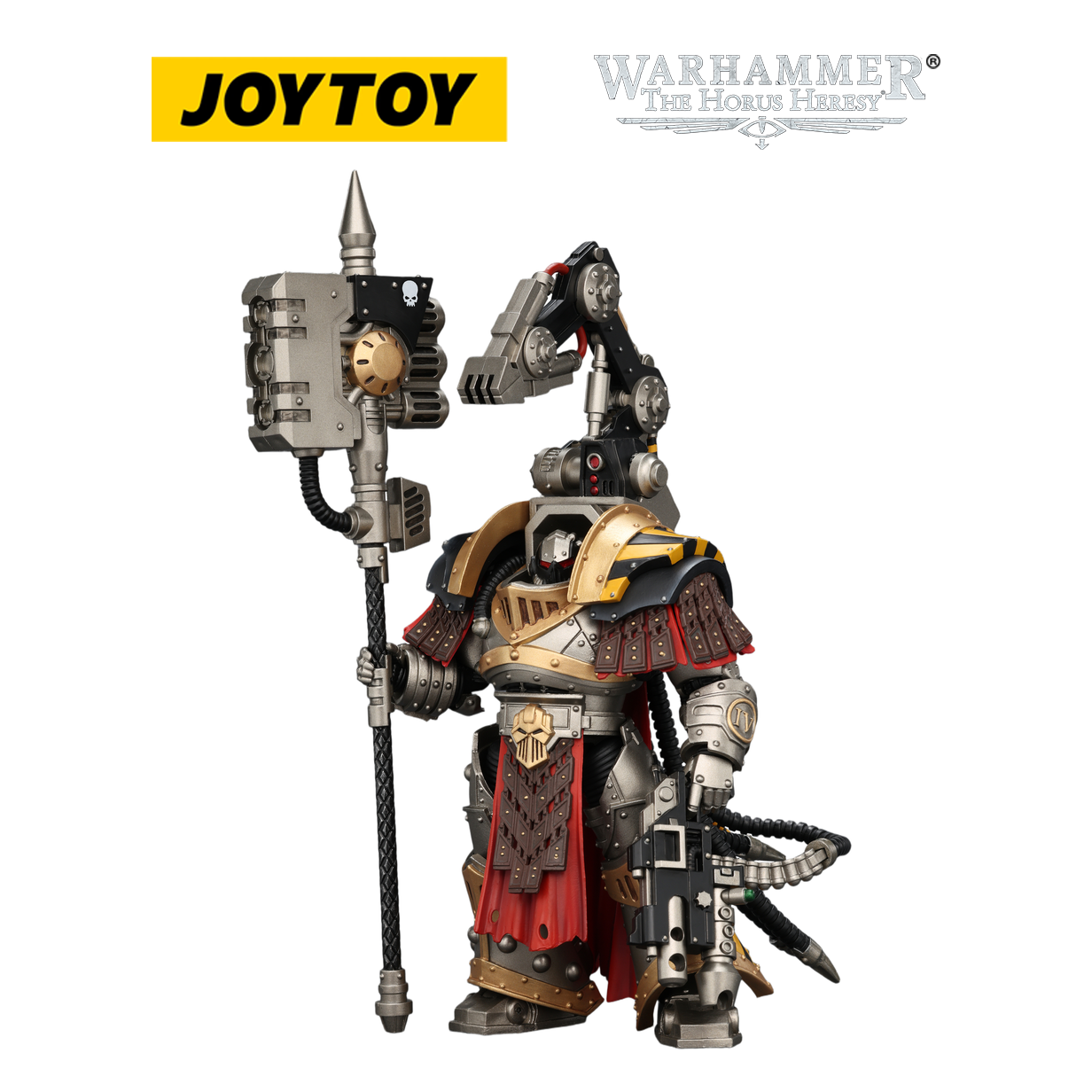 JOYTOY Warhammer The Horus Heresy - Iron Warriors, Warsmith with Graviton Crusher Hammer (1/18 Scale)