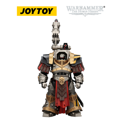 JOYTOY Warhammer The Horus Heresy - Iron Warriors, Warsmith with Graviton Crusher Hammer (1/18 Scale)