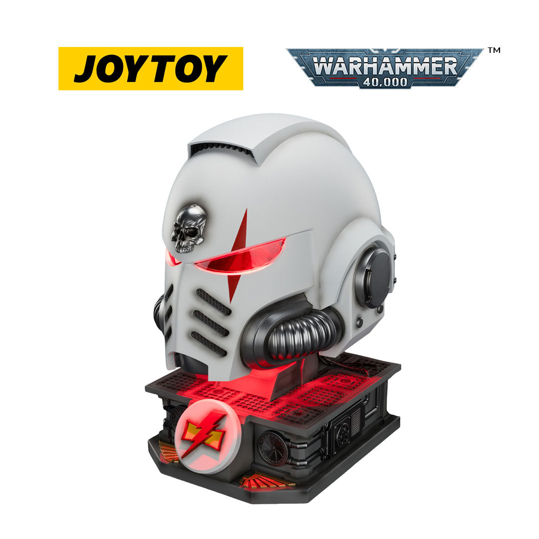 JOYTOY Warhammer 40,000: White Scars Mk X Helmet and Display Stand (1/1 Scale) Preorder